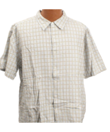 Geoffrey Beene Camp Shirt Men&#39;s Extra Large Casual Silky Rayon Blend - £9.55 GBP