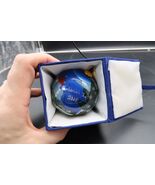 Hand Painted Glass Christmas Ornament Santorini Island Greece 2010 - €21,41 EUR