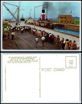 NEW YORK Postcard - St. Lawrence River Seaway, Ship In Eisenhower Lock R2 - £2.36 GBP