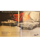 PONTIAC GRAND AM - GM - Double Ad-GTO 1968 Vintage Print Ad - $13.54