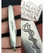 vintage Schrade Walden pocket knife NURSE 1946-1973 Caduceus - $49.99