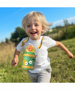 Children's Insulated Water Bottle 450 ml Stainless Steel BPA Free + 2 caps + bag - $39.55