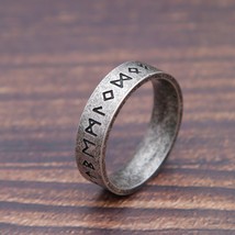Etro viking rune ring for men women simple 316l stainless steel odin letter viking ring thumb200