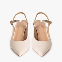 The Pompei Cream Leather Slingback Women Sandal image 5