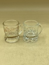 The Dutchmans Tschida Bar St. Paul MN Clear Mini Stein Shot Glass LOT 2 - €15,46 EUR