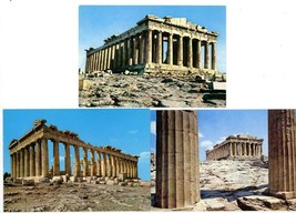 3 Postcards Greece Athens Parthenon Acropolis Delta Unposted - £3.95 GBP