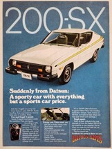 1977 Print Ad Datsun 200-SX 2-Door Sporty Cars 5-Speed Transmission - £14.87 GBP