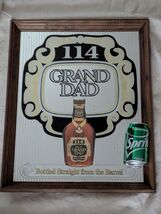Old Grand Dad 114 Whiskey Bar Mirror Kentucky Bourbon Man Cave 18 In x 22 - $155.92