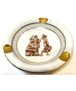 Vintage Florentine Ashtray Greek Mythology Gold Gilt 4&quot; Handmade in Italy - £12.53 GBP