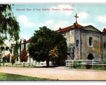 General View San Gabriel Archangel Mission CA California DB Postcard S24 - $2.92