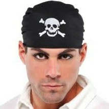 Pirate Skull Bandana - Use For Cosplay, Dress-Up, Halloween, or Theater! - £2.75 GBP