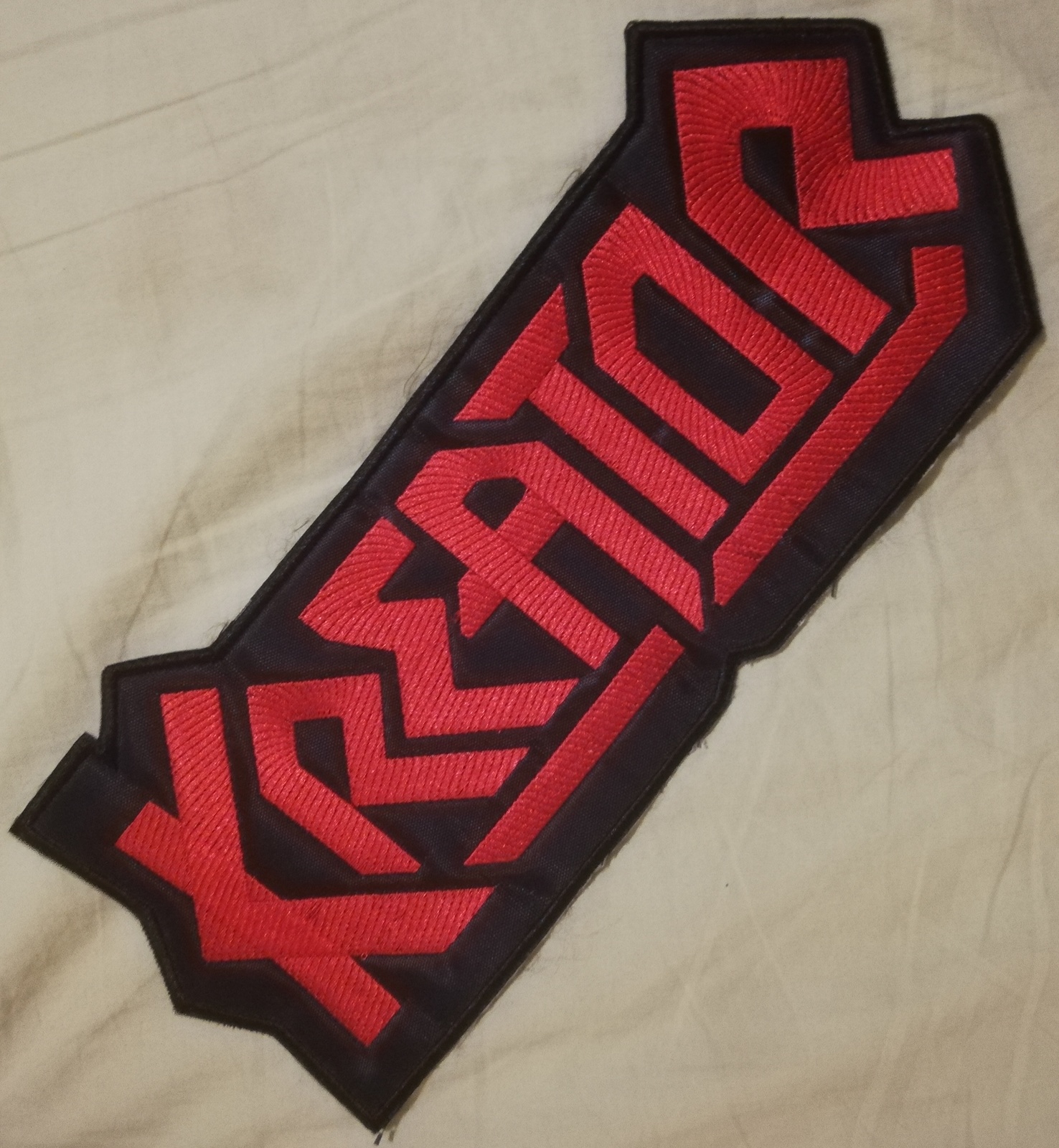 KREATOR Band Logo EMBROIDERED SHAPED PATCH CD THRASH METAL - $13.00