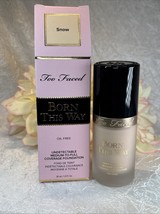 Too Faced Born This Way Oil Free Undetectable Foundation - SNOW - 1oz NI... - $24.70