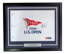 Matt Fitzpatrick Signed Framed 123rd US Open Golf Flag JSA - £191.00 GBP