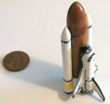 Space Shuttle Stack (Orbiter, 2 SRBs &amp; External Fuel Tank) 2 3/4&quot; Mini M... - £15.50 GBP