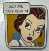 Disney 2007 Trading Pin Quote Belle Beauty And Beast MEN ARE SUCH BEASTS - £7.83 GBP