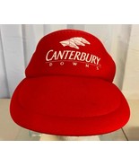 Canterbury Downs Horse Racing Sun Sports Visor Red OSFM Strapback MN tra... - £10.90 GBP