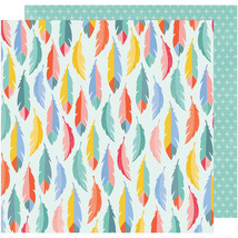 American Craft Oh Happy Life Collection 12 X 12 Double Sided Paper A Great Day - £31.53 GBP