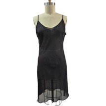 Banana Republic Sheer Full Black Noisy Slip Bias Cut Polyester Sz 12 NWOT - $27.72