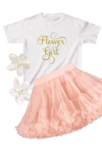 Flower Girl Shirt * Wedding Flower Girl Top Gift * After-Party Flower Girl Tee - £12.82 GBP