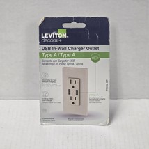 Leviton  T5632-BT light Almond USB &amp; Receptacle Combination Outlet Brand... - $17.81