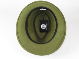 Men Bently Headwear Hat Australian Wool Pinch Front Fedora Lite HU424 Olive - £40.30 GBP