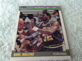 1987 Karl Malone Fleer Jazz Basketball # 68 2nd Year Gem Mint !! - £201.53 GBP