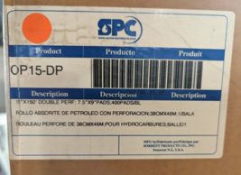 SPC OP15-DP 15&quot; x 150&#39; Premium Heavy Weight Oil Only Absorbent Roll - $58.75