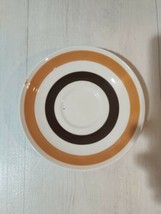 Vintage Carrigaline Pottery Ireland Banded Striped Country Cork 6&quot; Saucer - £7.94 GBP
