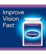 OPTIVISION VISION SUPPORT PILLS EYE TABLETS STOP DRY EYE BLURRED VISION ... - £19.55 GBP