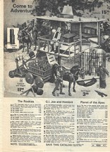 WARDS Catalog 70s Page Toys Planet of the Apes GI Joes Six Million Dollar Man - £7.75 GBP