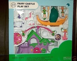 13 Pc Fairy Castle Play Set With Unicorns Treehouse New - £15.62 GBP