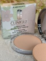Clinique Superpowder Double Face Makeup ~ 01 Matte Ivory ~ Full Size NIB... - $37.57 CAD