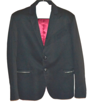 Alessandro di Lange Men&#39;s Black Italy Cotton Sport Jacket  Blazer Size U... - £74.47 GBP