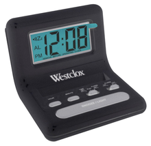Westclox 0.8 In. L Black LCD Travel Alarm Clock Batteries Required - £16.48 GBP