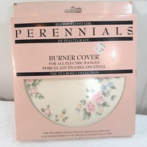 Vintage PFALTZGRAFF Tea Rose Reston LLoyd Perennials Burner Cover small 8&quot; - $22.00