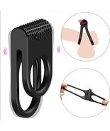 Silicone Vibrator Penis Ring Penis Enlargement Delay Ejaculation Cock Ring - $19.28 CAD