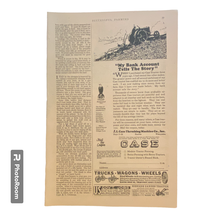 Case Tractors Print Advertisement Champlin Refining Co March 1928 Frame Ready - £7.07 GBP