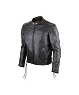 Vance Leather Cowhide Leather Fully Lined Racer Jacket - £131.94 GBP+