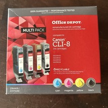 Canon CLI-8 Multipack Ink Cartridges Office Depot Pixma IP4200 4-pack Color - $25.71