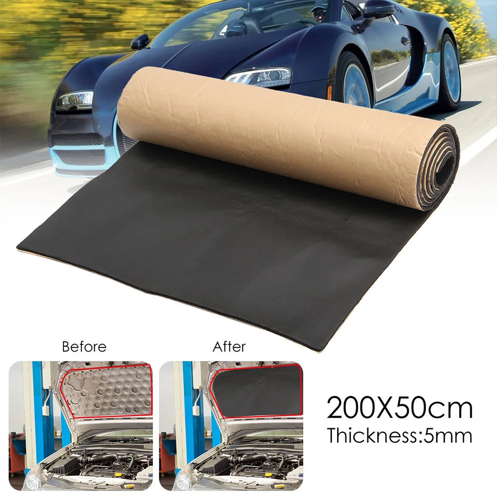 Car Sound Deadening Mat 200x50cm - Heatproof Soundproof Deadener Cotton ... - £20.51 GBP