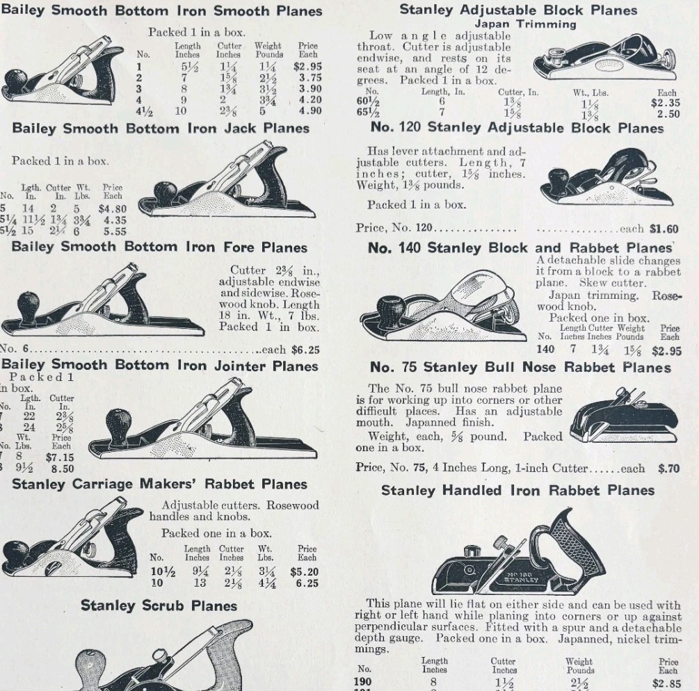 1922 N.T. Bushnell Block Planes Tool Advertisement Catalogue Hardware DWA21 - $24.99