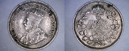 1912 Canada 5 Cent World Silver Coin - Canada - George V - £10.84 GBP
