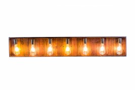 Wine Barrel Wood Vanity Light - Aquila Extended - Made from CA wine barrels - £470.57 GBP