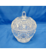 Anna Hutte Lead Crystal Apple Box Trinket Dish Jar Echt Bleikristall W. ... - $12.99