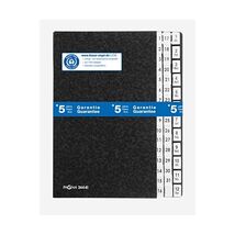 Pagna 24441-04 Desk File 44 Dividers Black Hard Card Flexible Spine Blac... - $86.00