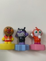 Anpanman Soft Vinyl mini Figure Set of 3 with Pedestal - $31.65 CAD