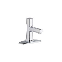 Chicago Faucets Single Supply Metering Sink Faucet Polished Chrome - $411.61