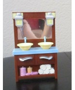 Fisher Price Loving Family Dollhouse Bathroom Sink &amp; Cabinet 2008 - $11.49 CAD