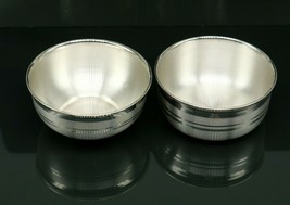 999 pure silver handmade combo of two different design bowl, silver vessel SV108 - £121.07 GBP